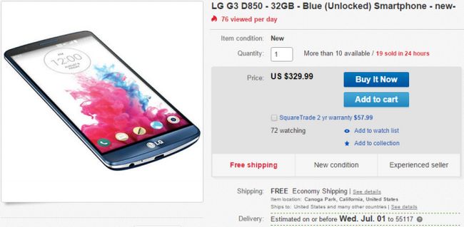 Fotografía - [Offre Alerte] débloqué LG G3 (D850) en vente pour 329,99 $ Via eBay [Mise à jour]